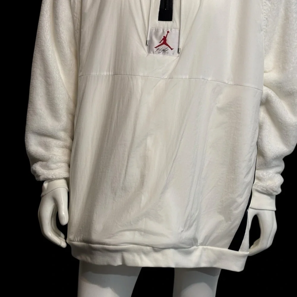 RARE VTG NIKE Jordan Flight White Jacket /Vest Windbreaker Size 3XL